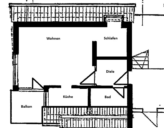 Grundriss Etagenwohnung Eisenach