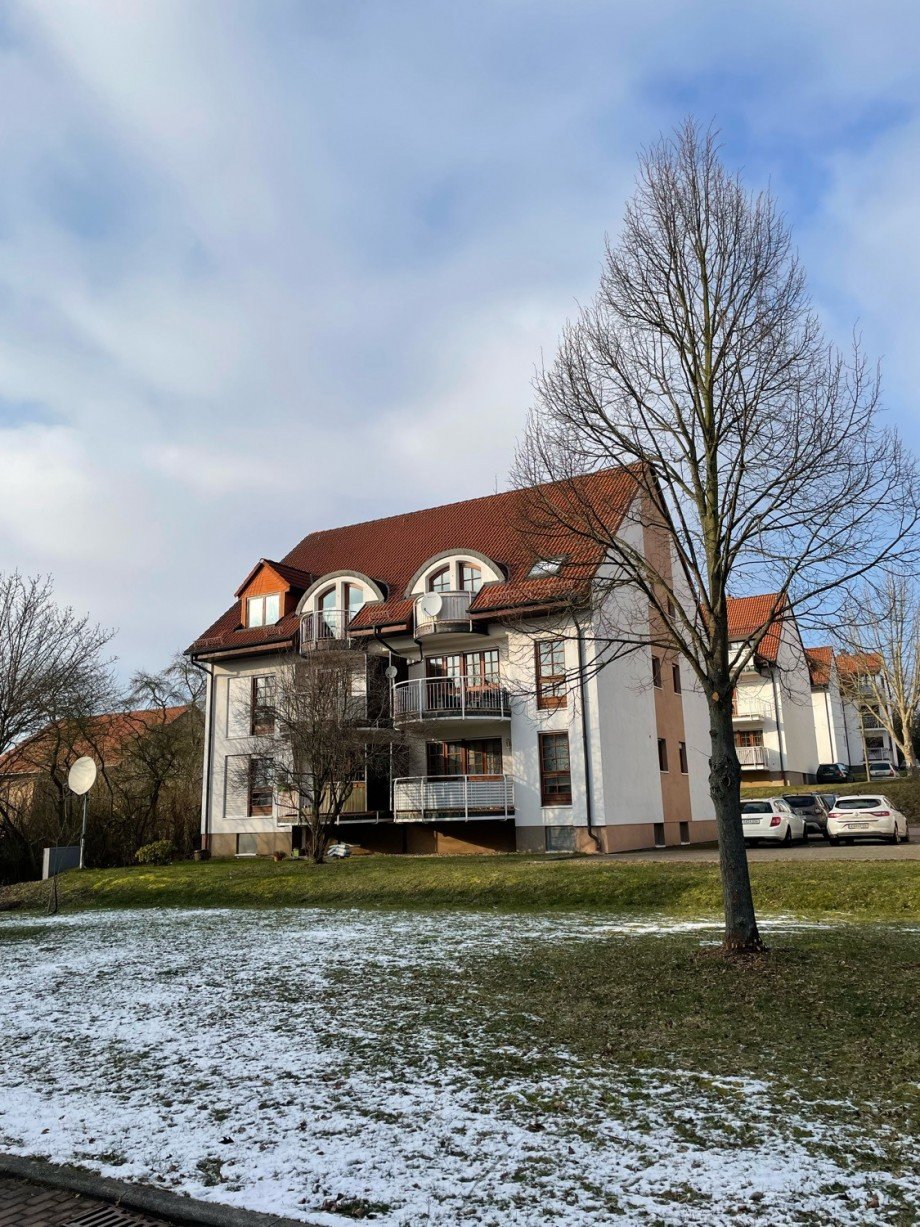 Balkonansicht Etagenwohnung Eisenach