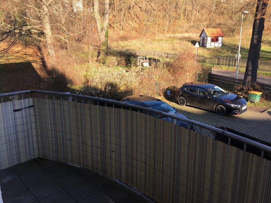 Blick vom Balkon Etagenwohnung Eisenach