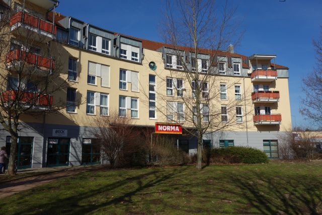 Vorderansicht Eisenach Dachgeschosswohnung 2-Raumdachgeschosswohnung mit Balkon in Wohn- und Gesch�ftshaus