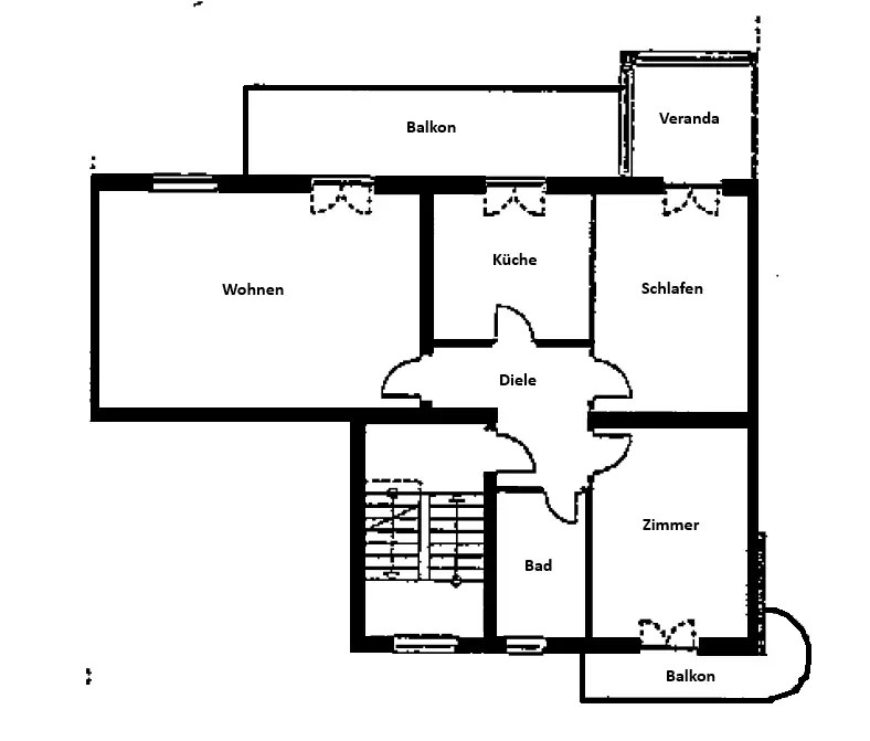 Grundriss Etagenwohnung Eisenach