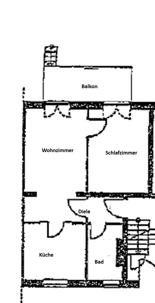 Grundriss Erdgeschosswohnung Eisenach