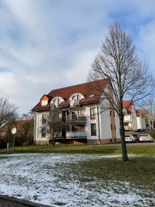 Balkonansicht In Stadtrandlage gelegene 1,5-Raumwohnung mit Einbauk�che, Balkon und Stellplatz