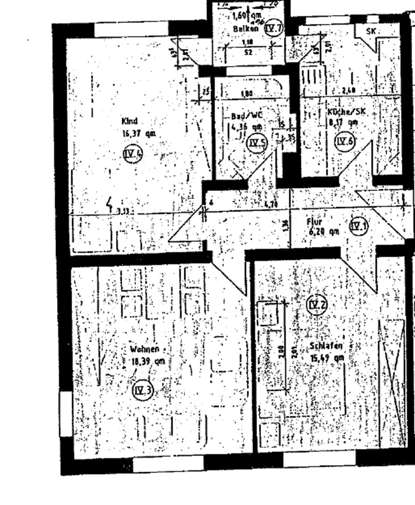 Grundriss Etagenwohnung Eisenach