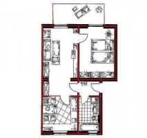 Grundriss F�r Kapitalanleger Ideal! helle 2-Raumwohnung im 1. Obergeschoss mit Einbauk�che und Balkon