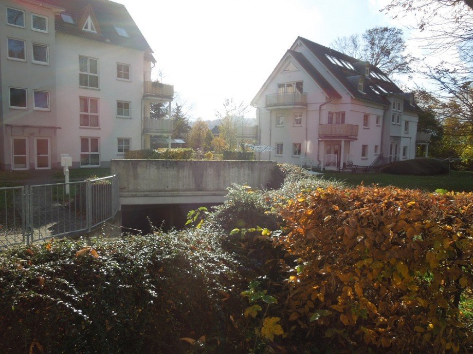 Blick von der Terrasse Erdgeschosswohnung Eisenach