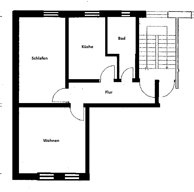 Grundriss Etagenwohnung Eisenach