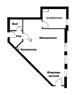 Grundriss Erdgeschosswohnung Eisenach