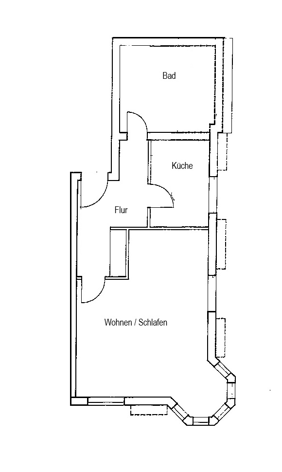 Grundriss Dachgeschosswohnung Eisenach