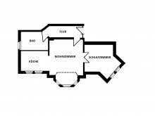 Grundriss Solide Kapitalanlage! 2-Raumwohnung in historischer S�dstadtvilla mit Stellplatz