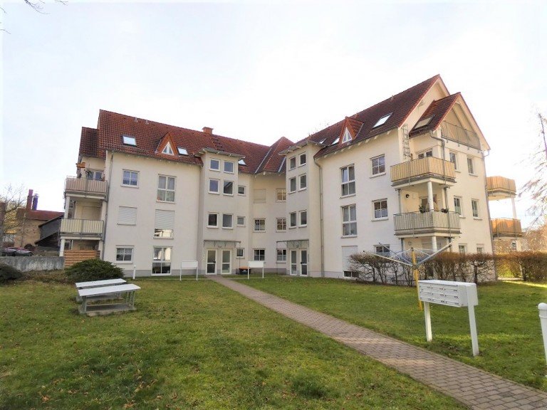 Objektansicht Eisenach Erdgeschosswohnung 2-Raum-Wohnung im Erdgeschoss mit 2 Terrassen und Tiefgaragenstellplatz in bevorzugter Wohnlage