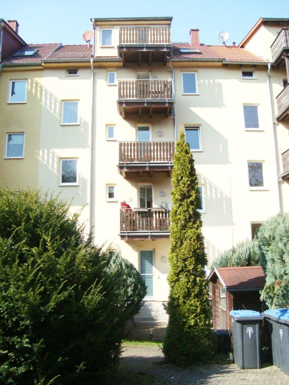 Balkonansicht Etagenwohnung Eisenach